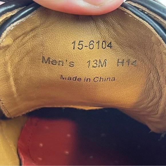 Johnston & Murphy Brown Leather Saddle Brogue Derby Mens Size 13 M - Picture 15 of 15